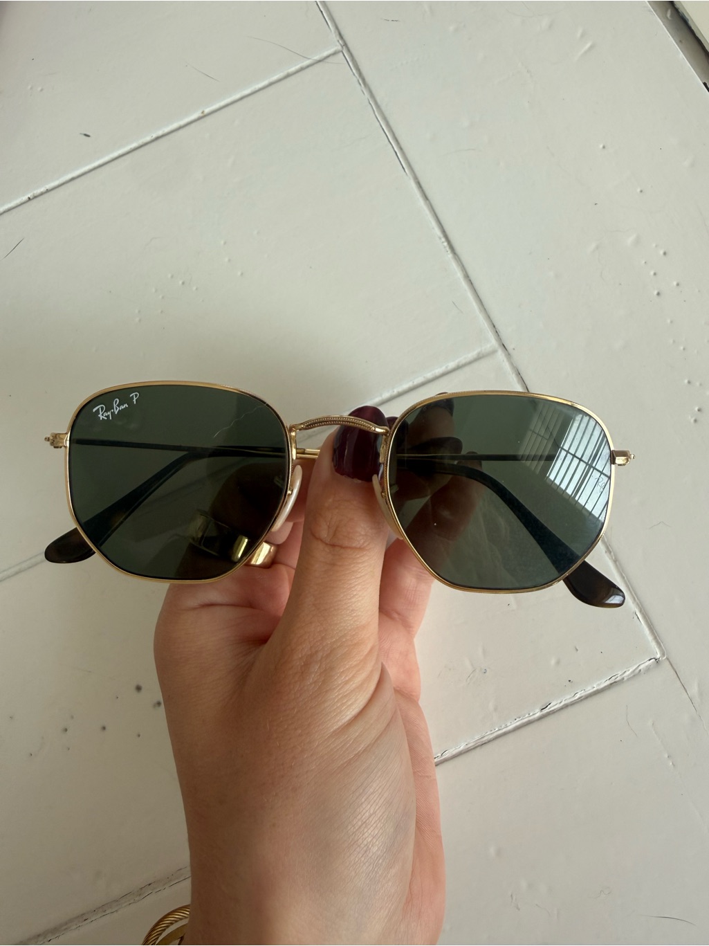 Ray-Ban Hexagonal Polarized Sunglasses - Like New